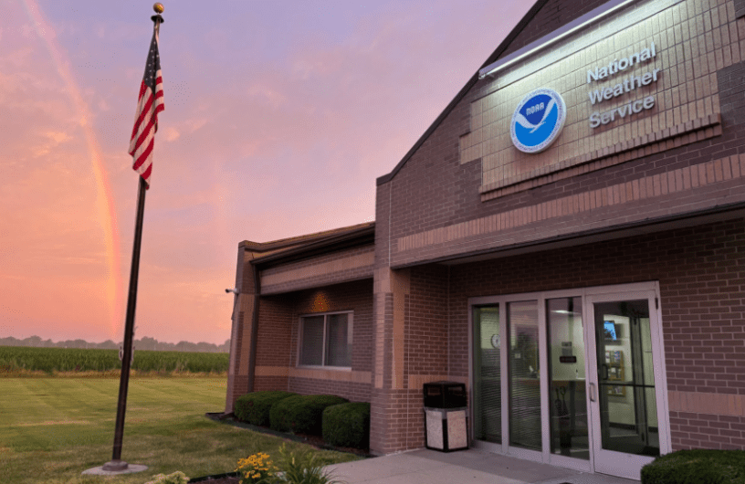 Fachada del edificio del Servicio Nacional de Meteorología.