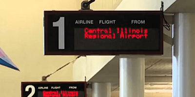 Letrero del aeropuerto