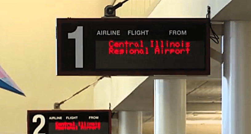 Letrero del aeropuerto