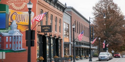 Calles del centro de Bloomington.
